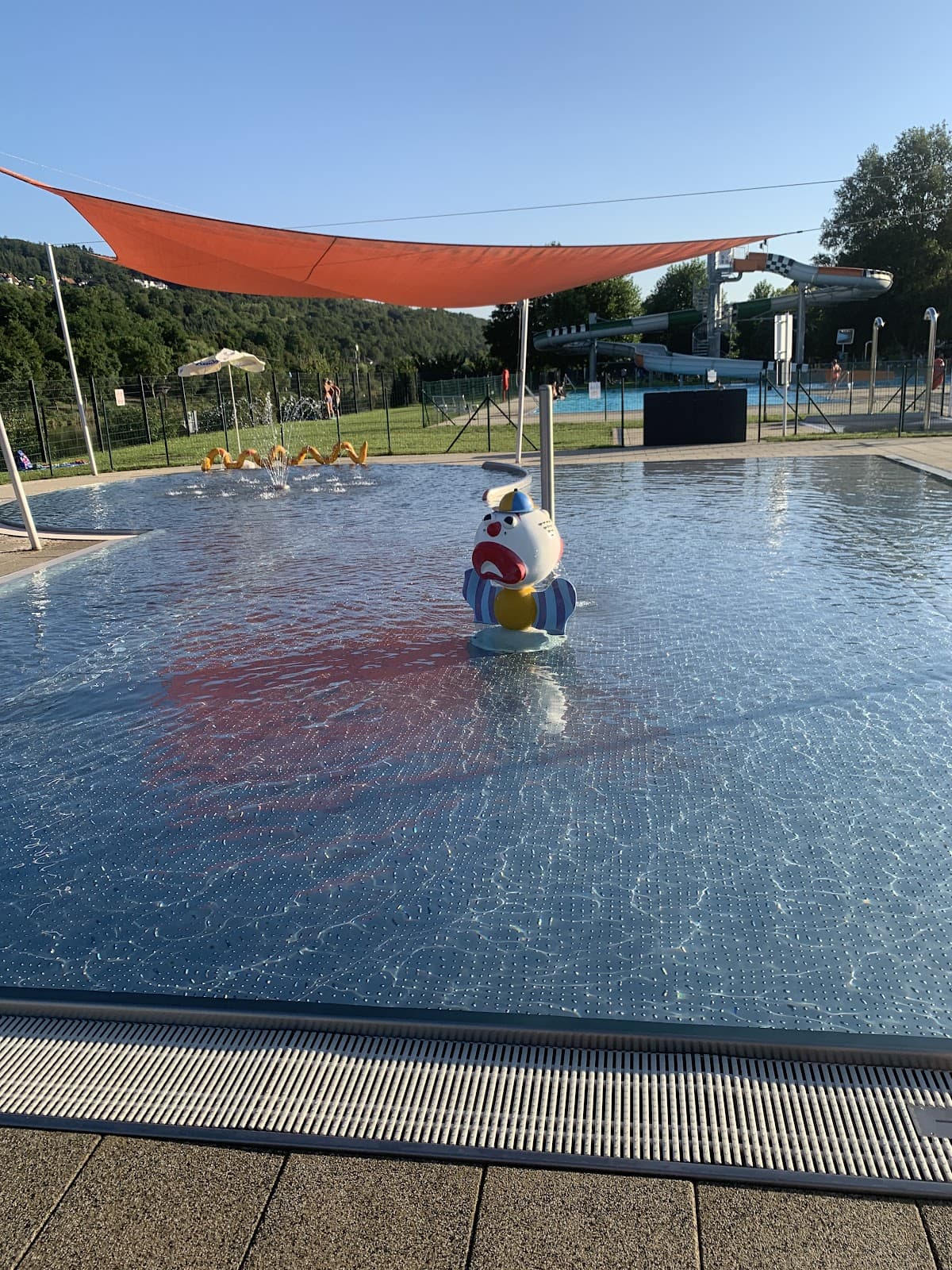 Swimming in front of the vineyards in Grevenmacher - 11
