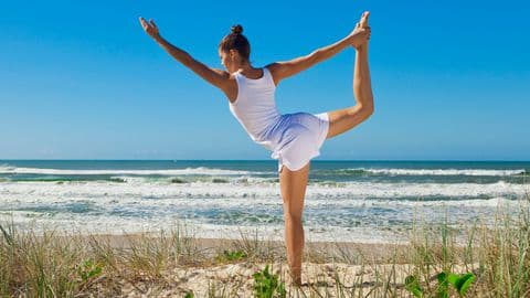 Cours de yoga en plein air