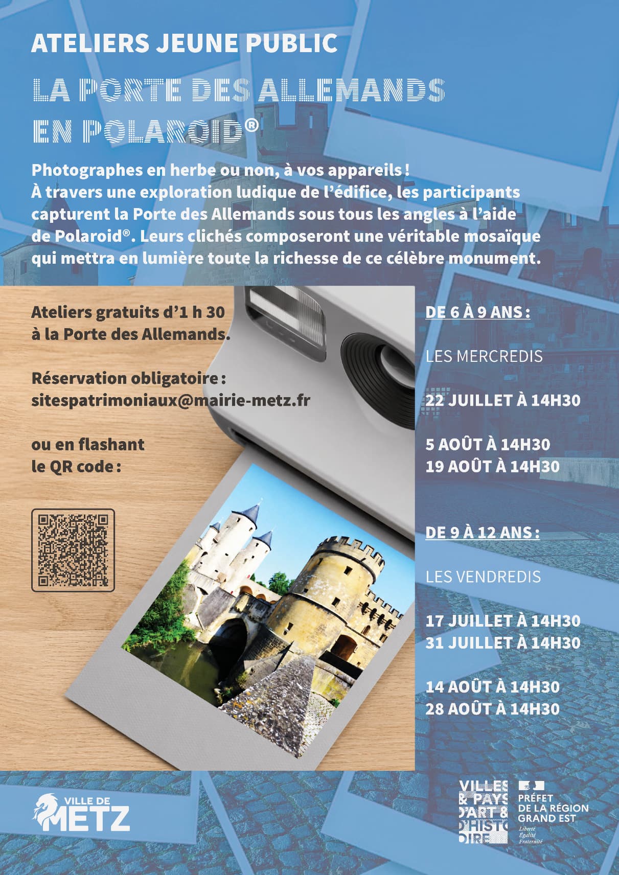 [ 6 to 9 years] Workshop: The Porte des Allemands in Polaroid