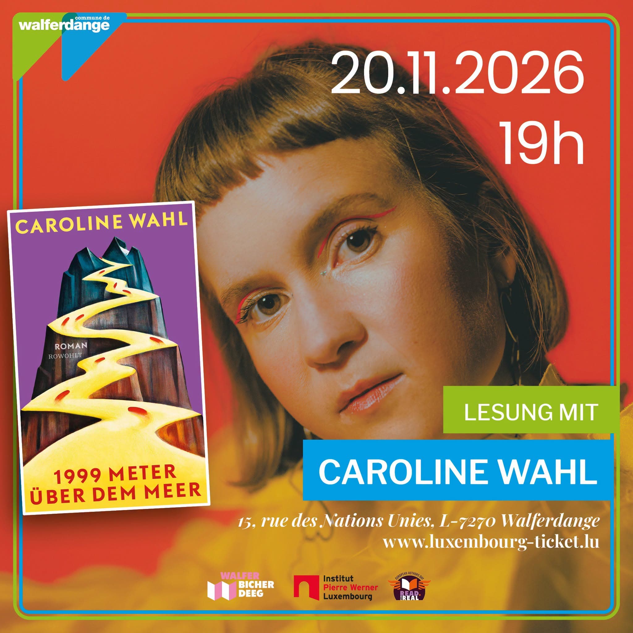 Caroline Wahl sera présente aux Walfer Bicherdeeg !