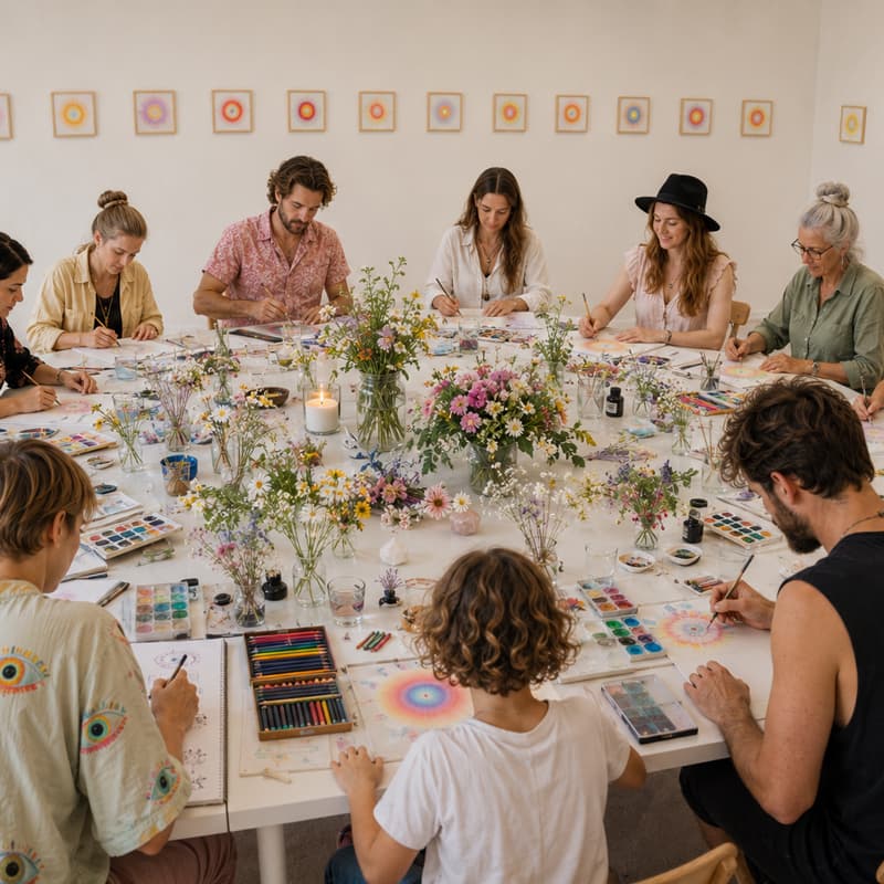The Flower Of The Heart-  A Creative Art & Meditation Workshop ✨