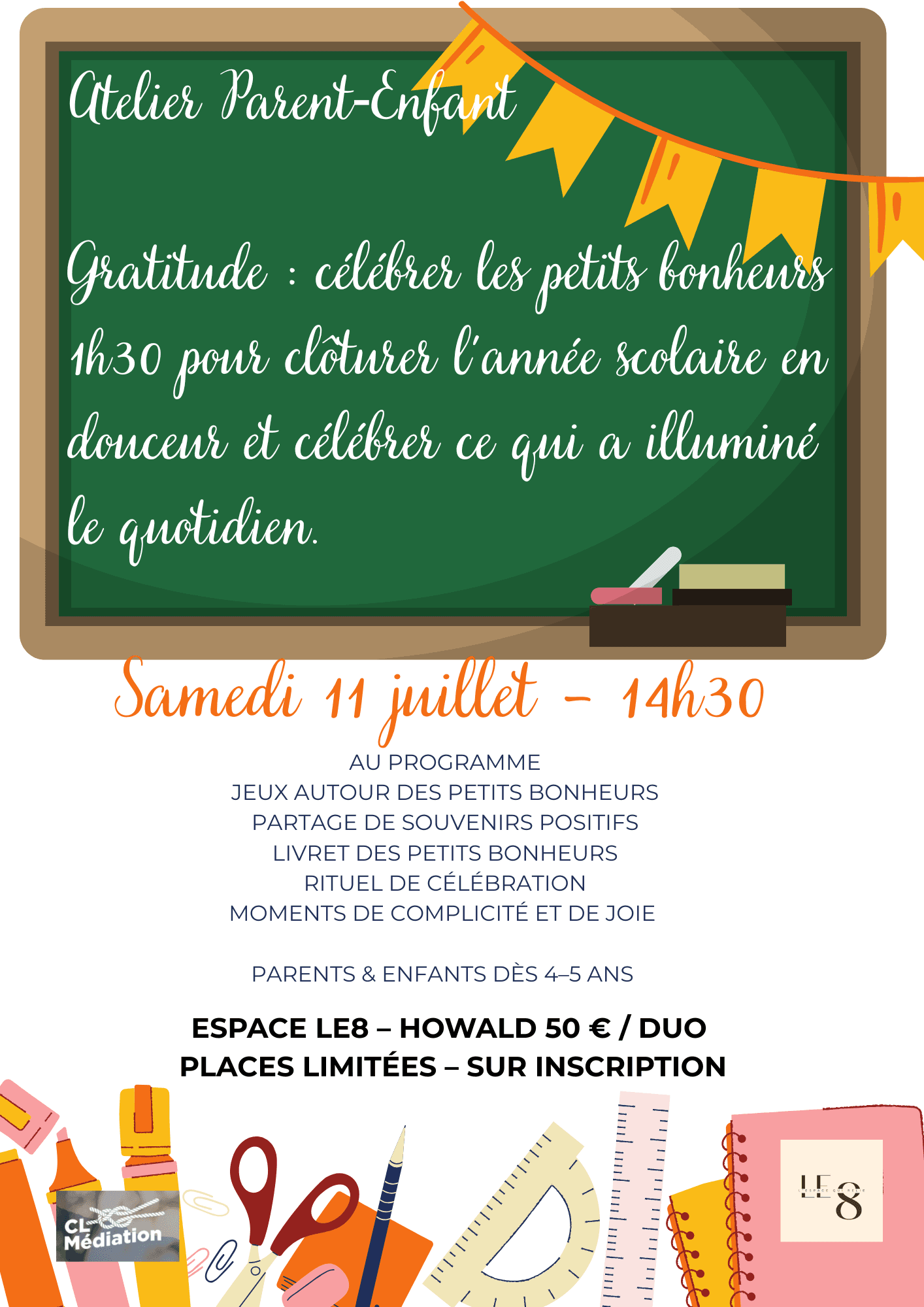 Atelier Parent‑Enfant – Créer, coopérer, communiquer