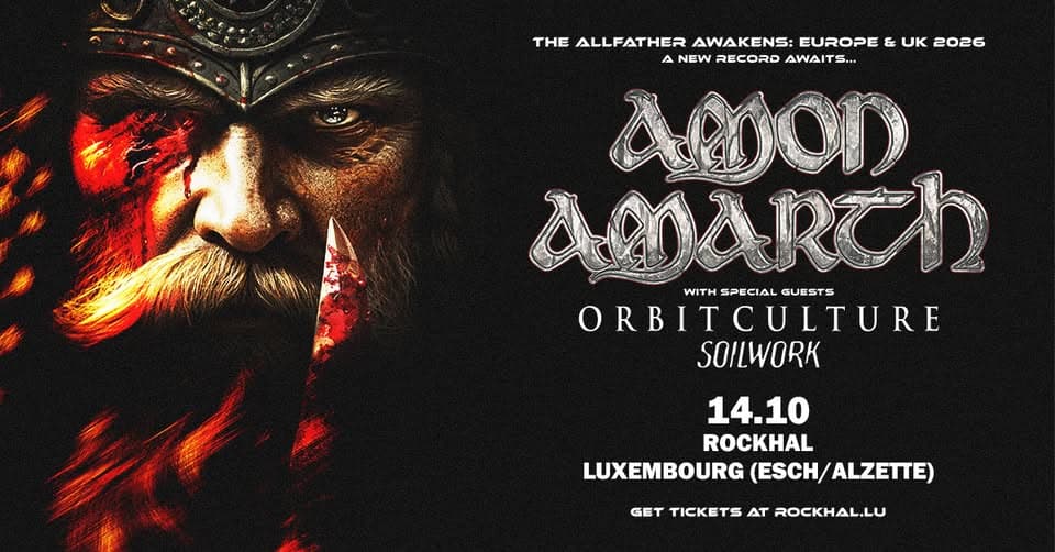 AMON AMARTH + ORBIT CULTURE + SOILWORK à Rockhal, Luxembourg
