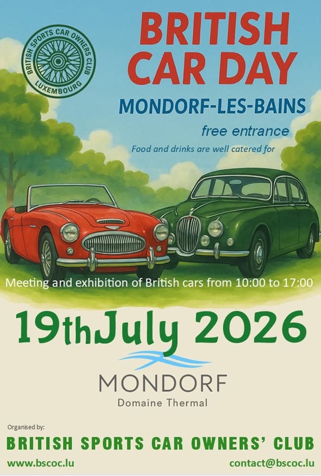 Journée de la voiture britannique Luxembourg