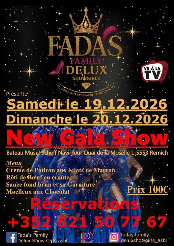 Spectacle Fada's Family Delux Show Girls - Nouveau Gala Show Bateau Navi-Tour Remich