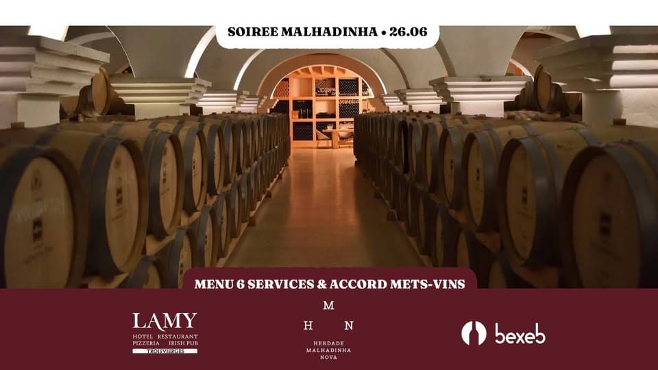 Soirée Malhadinha • Menu 6 services & Accord mets-vins