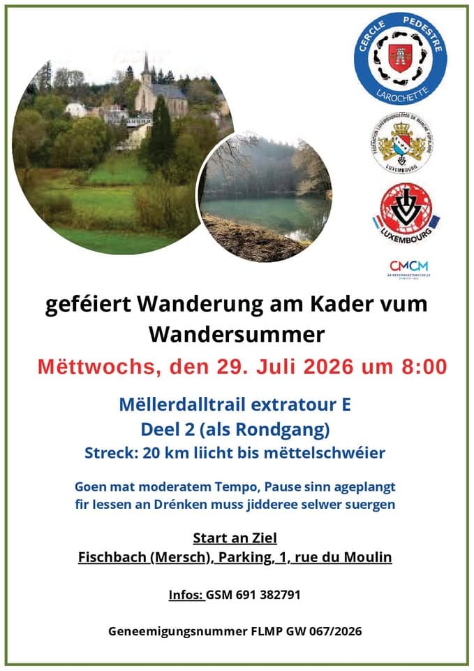 Randonnée IVV Fête à Fischbach (Mersch)