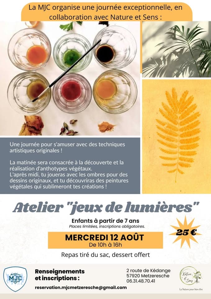 Creative workshop with Nature et Sens