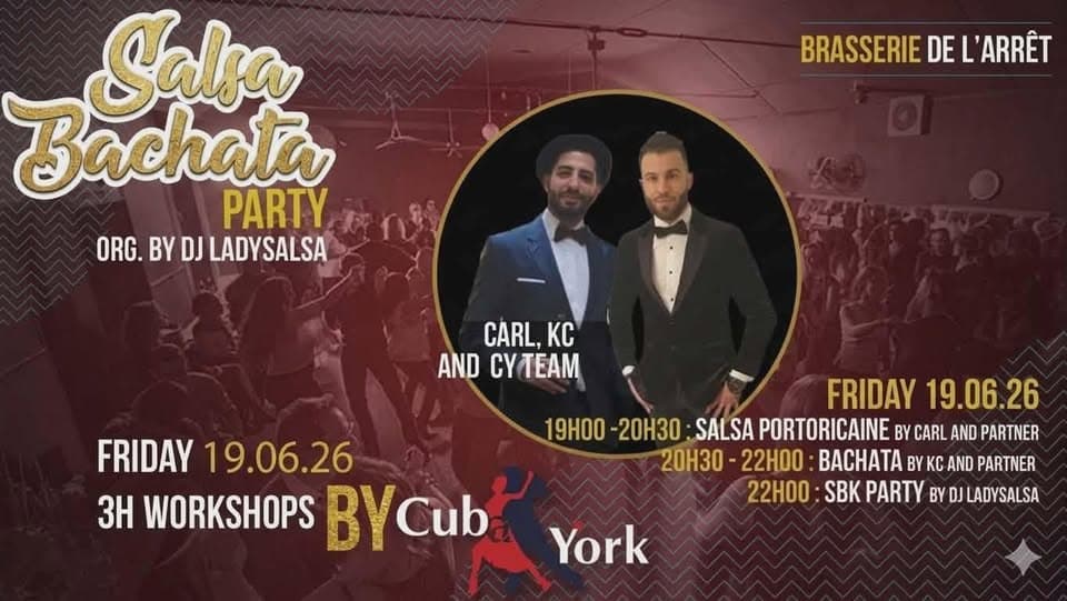 Une première collaboration : SB avec 2,5h de cours cubaine avec Yomiuri et Giuliana / DJ Ladysalsa