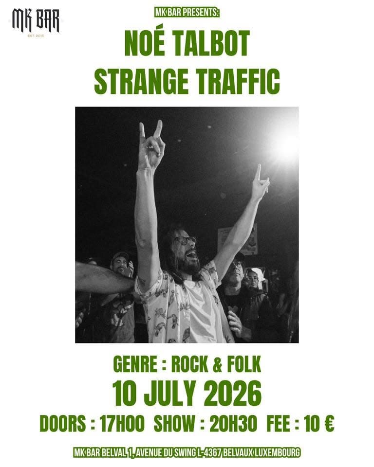 Noé Talbot & Strange Traffic - Rock & Folk Show Live au MK Bar