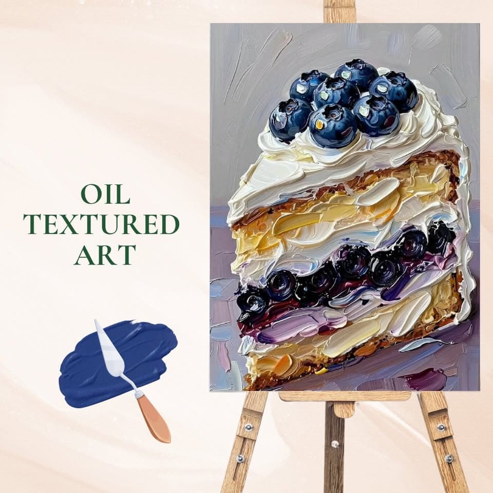 atelier de peinture à l'huile texturée