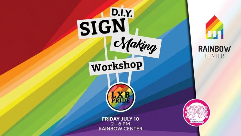 Atelier de création de pancartes DIY - Préparez-vous pour la Pride !