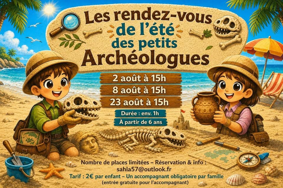 Le rendez-vous des petits archéologues - août 2026