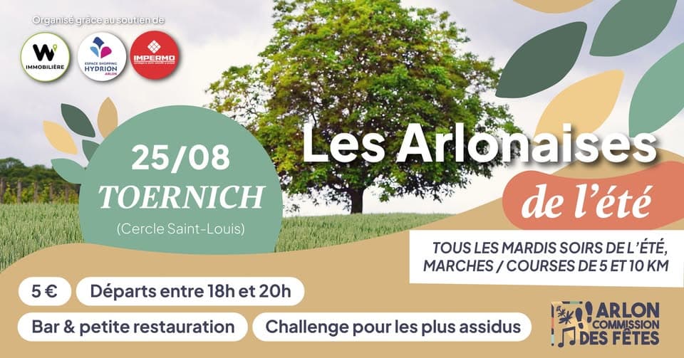 Les Arlonaises de l'été 2026 - 25 août - Toernich