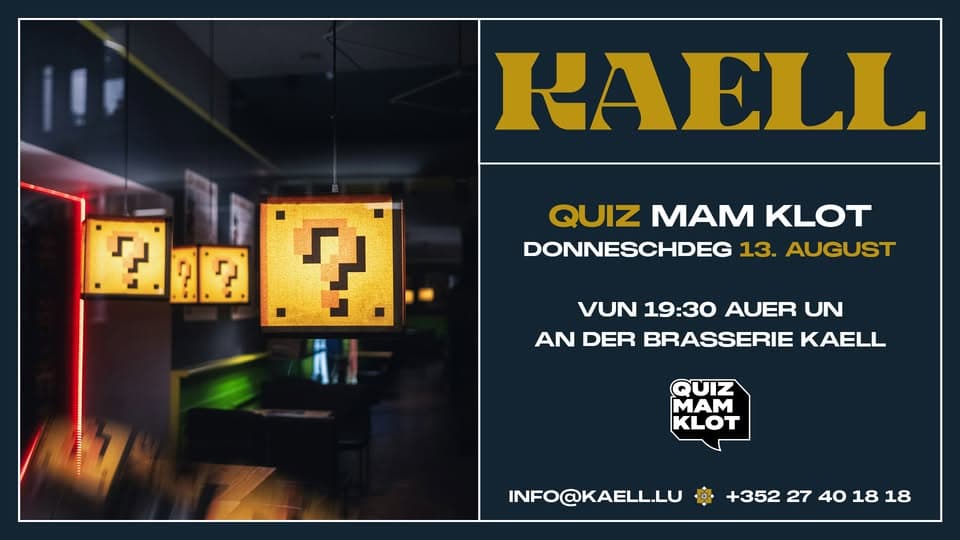 Quiz mam Klot à la Brasserie Kaell