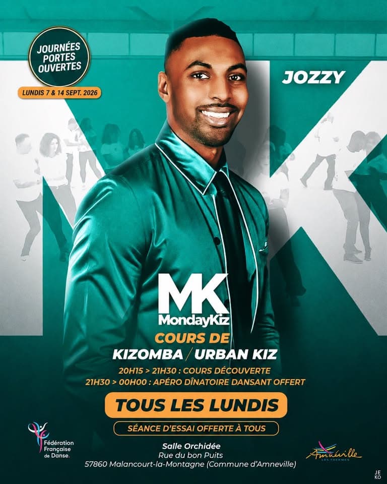 Cours de Kizomba – Portes ouvertes MondayKiz 2026