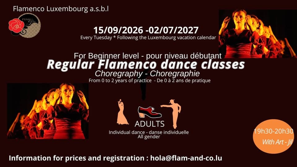 Flamenco adultes : débutants — chorégraphie chaque mardi
