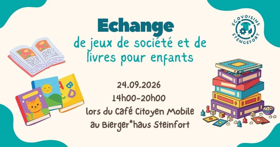 Children’s board game and book exchange