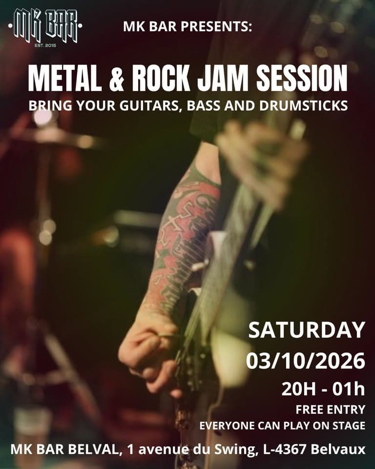 Metal & Rock Jam au MK Bar Belval