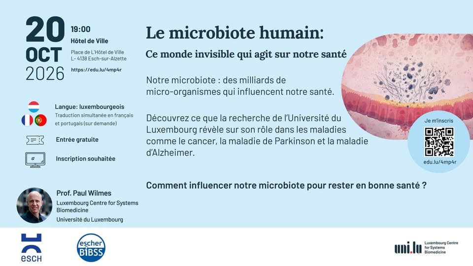 Conference — The microbiome: how this invisible world affects our health