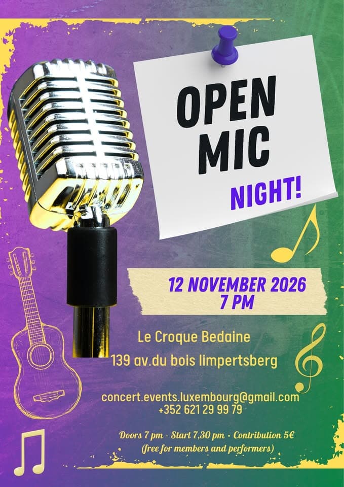 Open mic by Concert Events