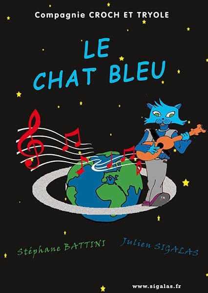Le chat bleu !