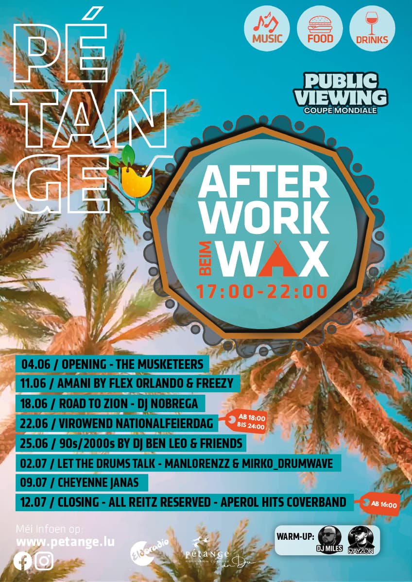 Afterwork at Wax (Road to Zion – DJ Nobrega)