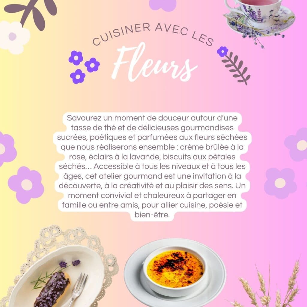 Cuisiner avec des fleurs