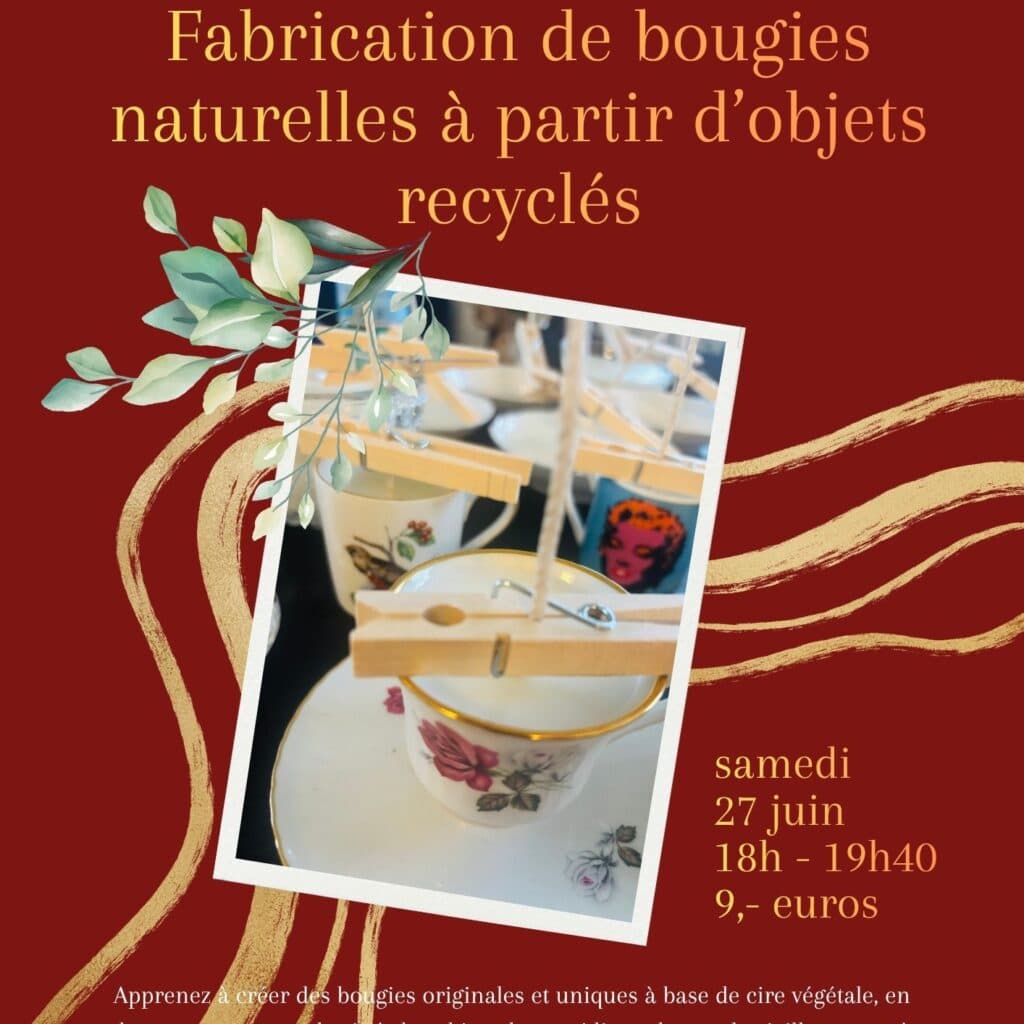 Fabriquer des bougies à partir d'objets recyclés