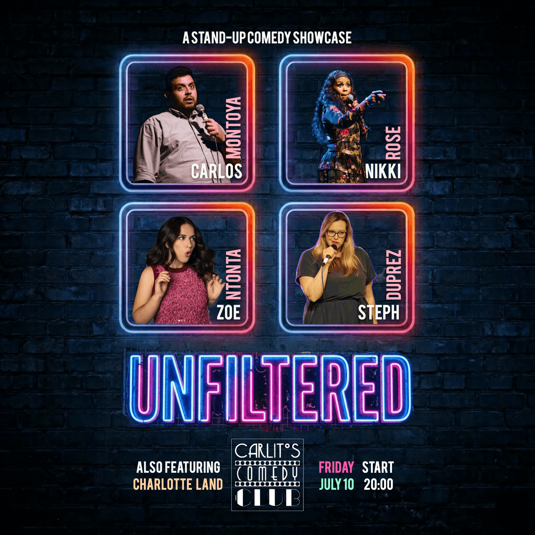 UNFILTERED : Showcase International de Stand-Up Comedy