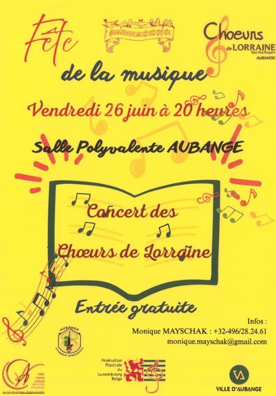Fête de la Musique | Les Chœurs de Lorraine à Aubange