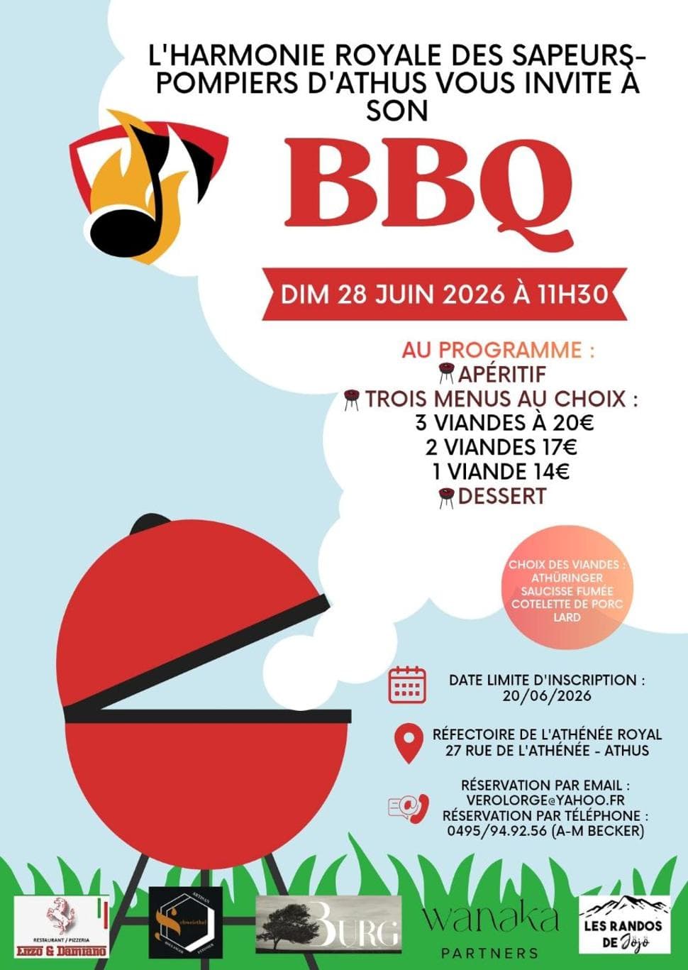 Barbecue | Harmonie Royale des Sapeurs-Pompiers d'Athus