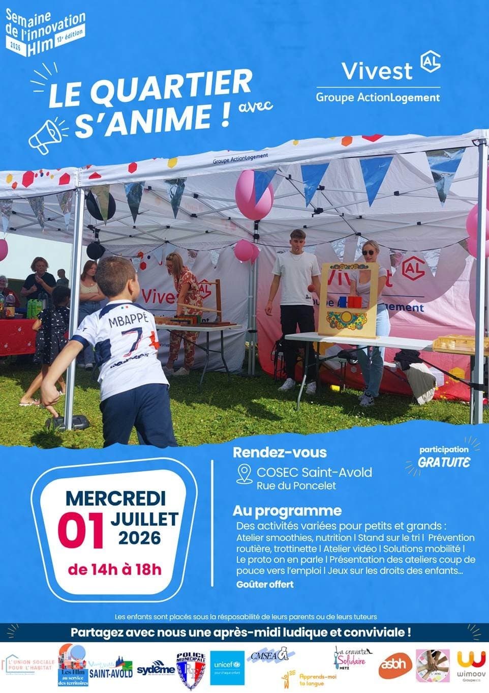 Le quartier s’anime avec Vivest !
