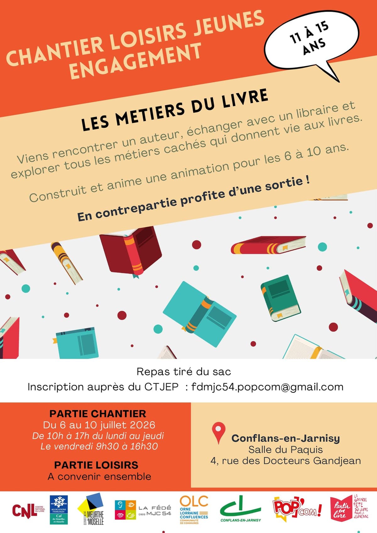 Chantier loisirs jeunes : les métiers du livre