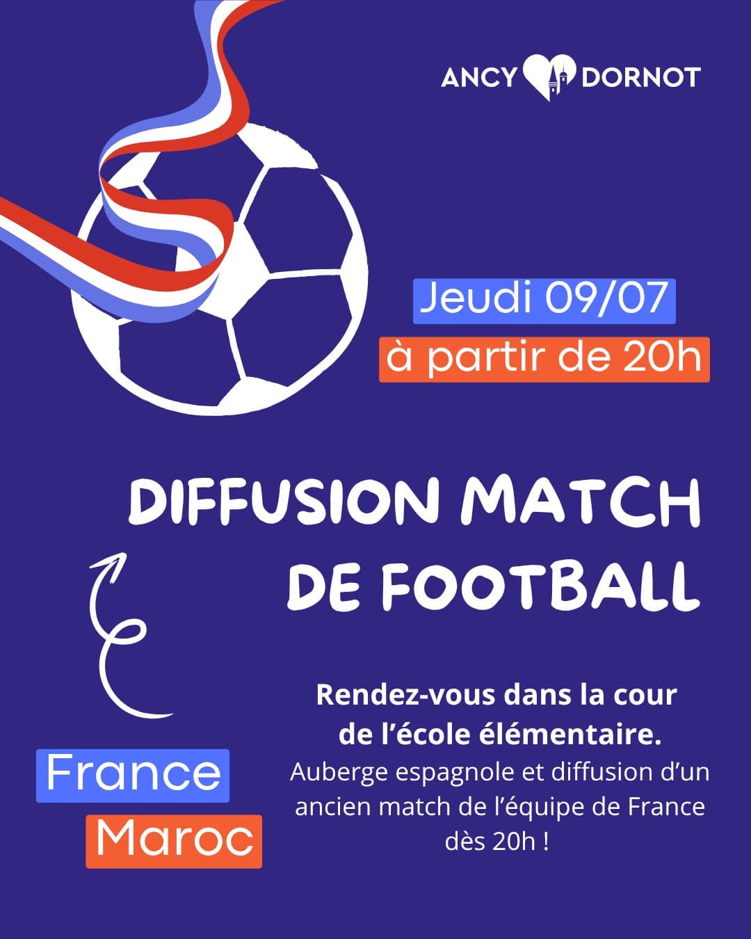 Broadcast of the World Cup quarter-final – France / Paraguay