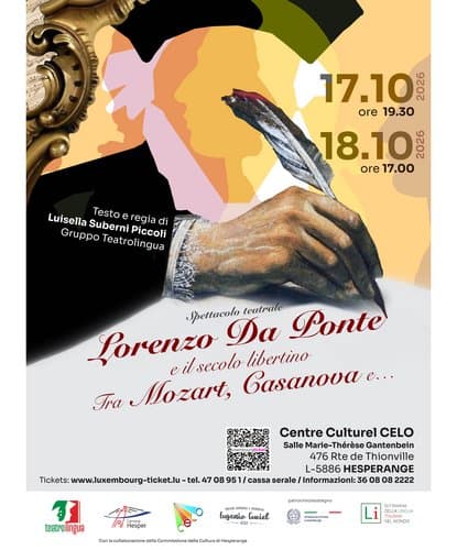 Spectacle de théâtre - Lorenzo Da Ponte