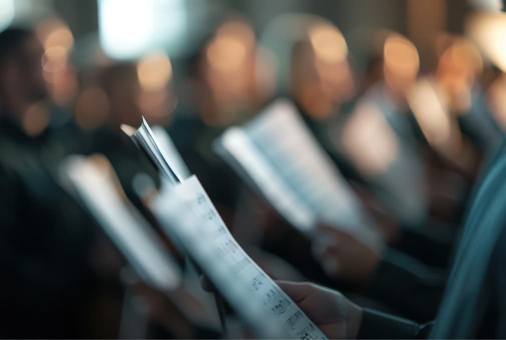 Choir singing