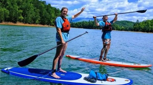 Stand-up paddle, barbecue et randonnée facultative à Remich