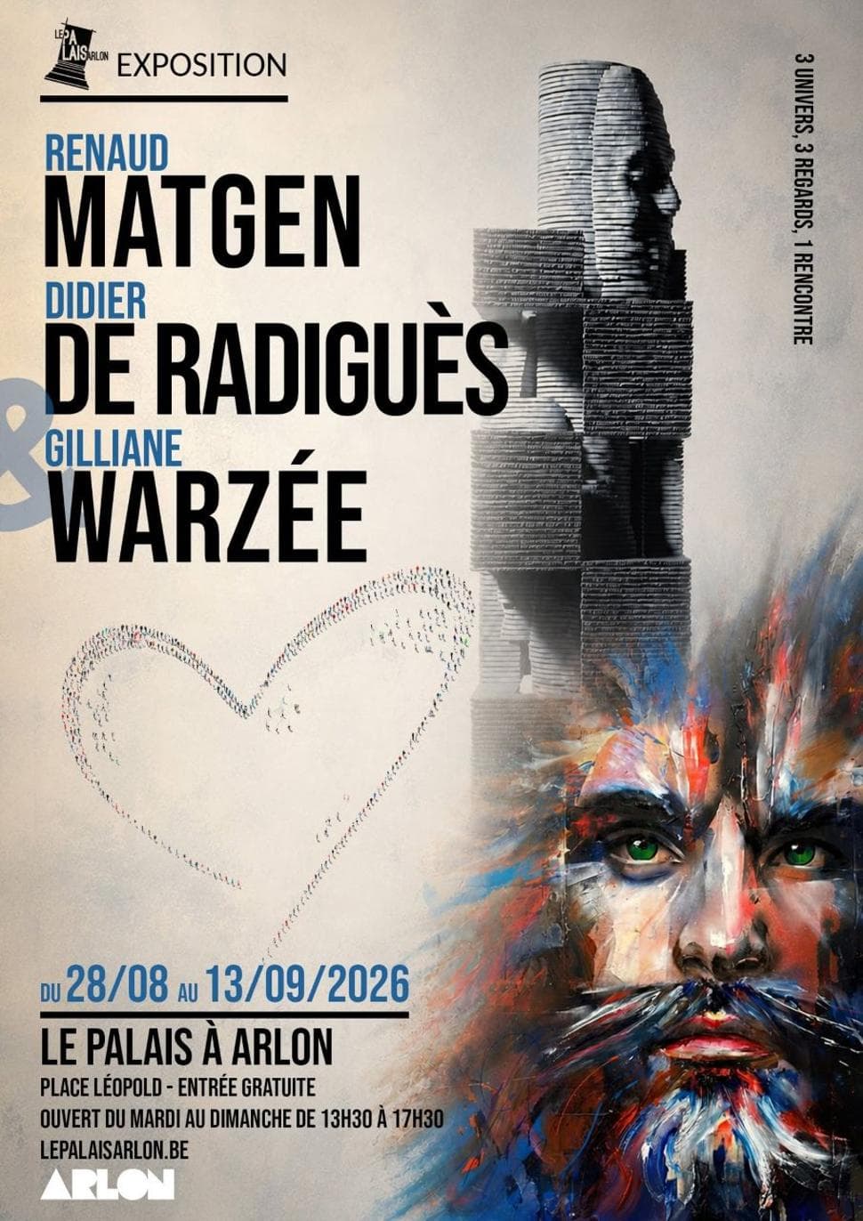 Exhibition at the Palais | R. Matgen, D. de Radiguès & G. Warzée