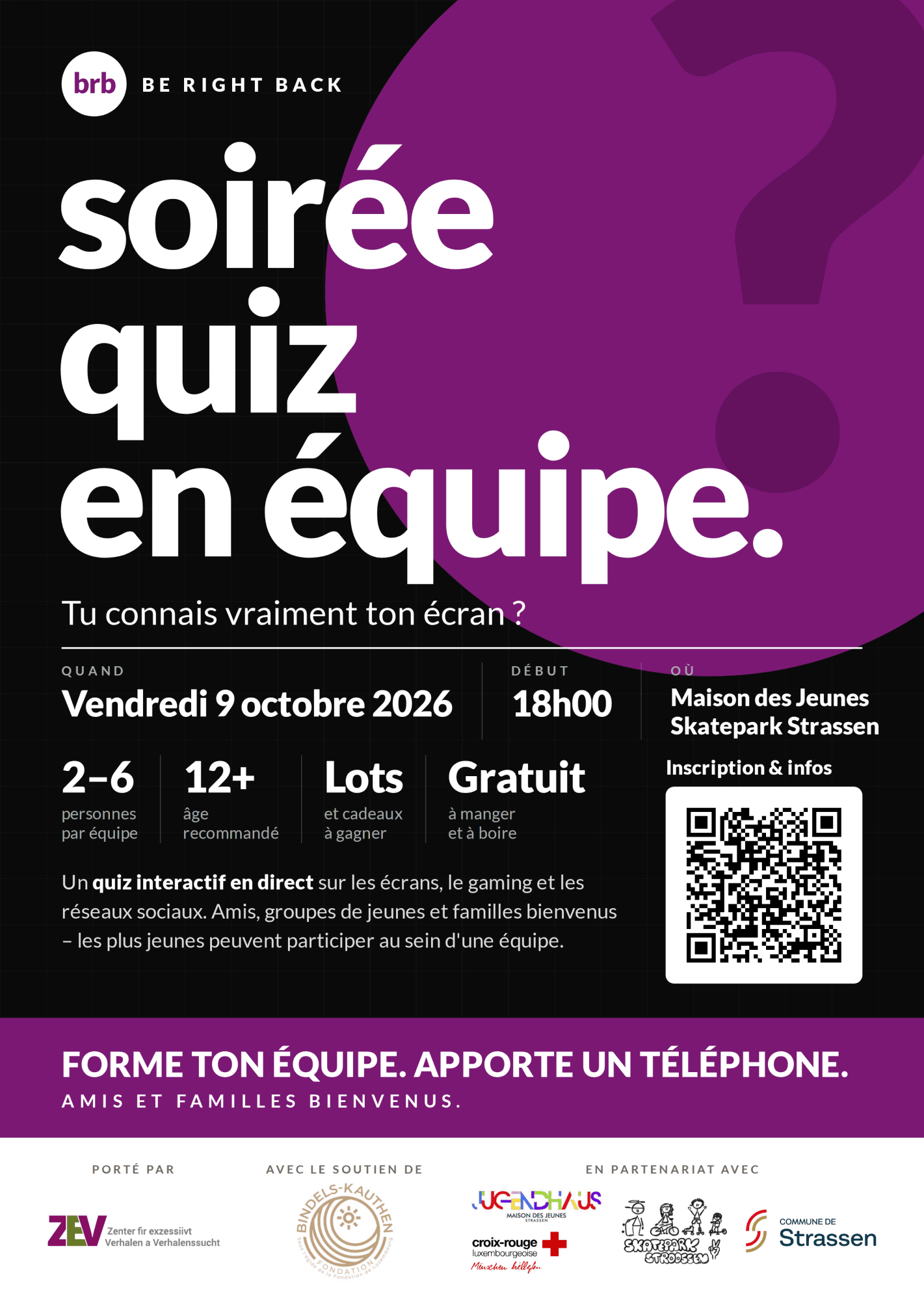 Soirée quiz en équipe – Tu connais vraiment ton écran ?