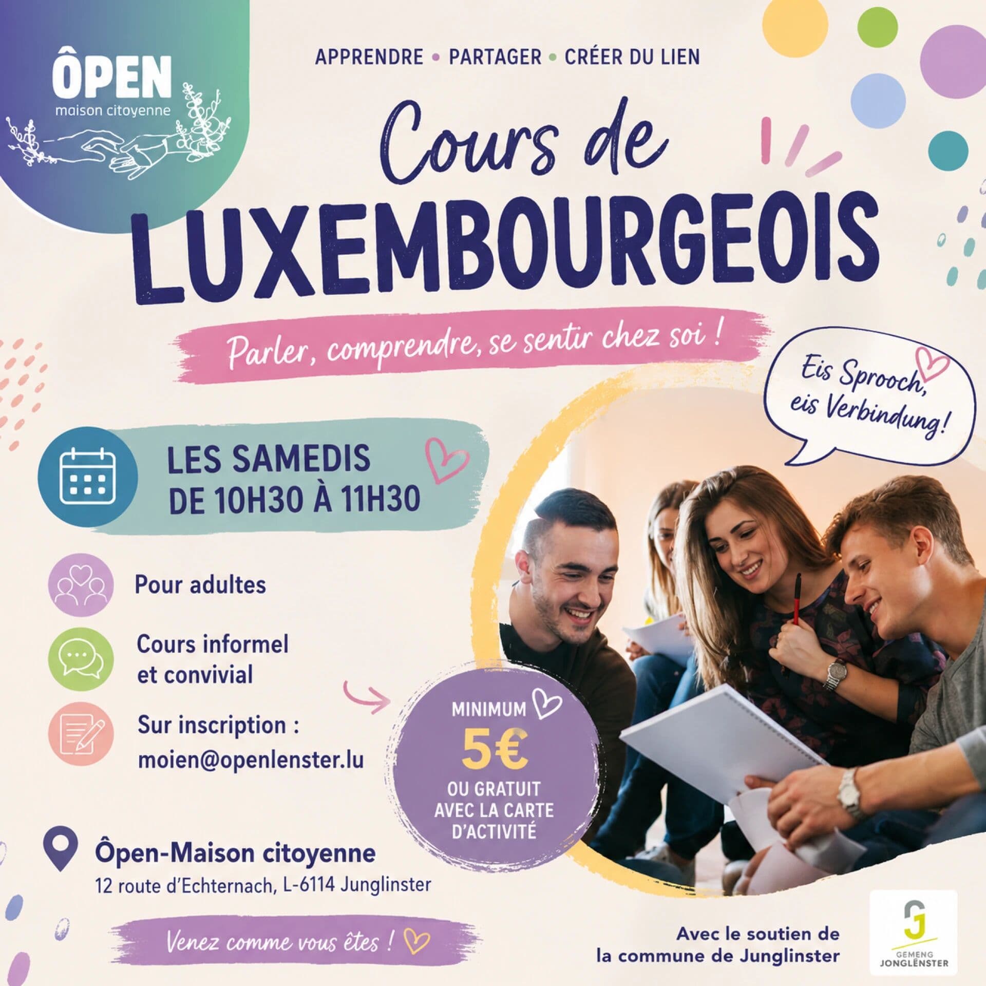 Cours de luxembourgeois informel