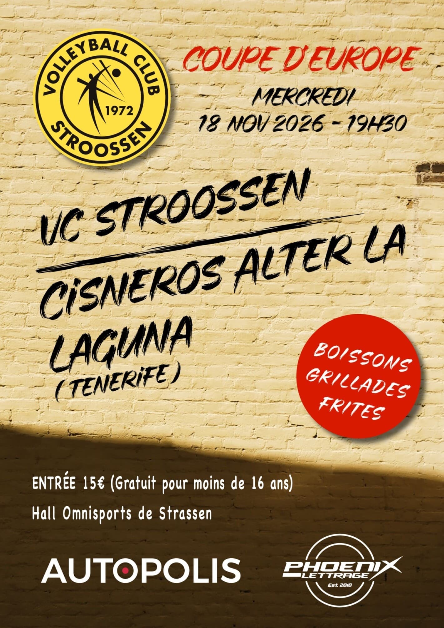 European Cup – VC Stroossen vs Cisneros Alter La Laguna (Tenerife)