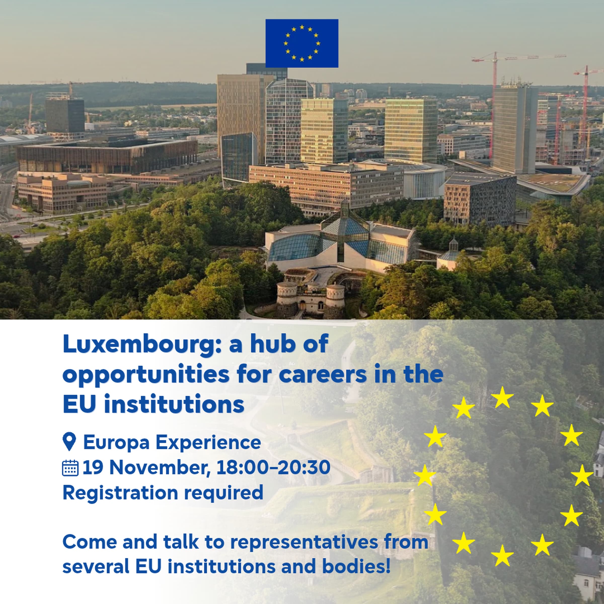 Interested in working for Europe? Come meet the experts