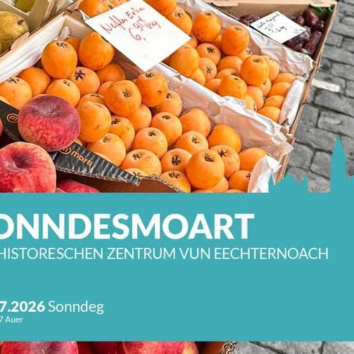 Marché dominical au cœur d'Echternach
