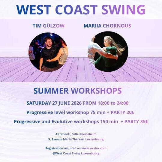 Ateliers et soirée West Coast Swing