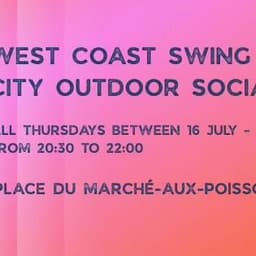 West Coast Swing - Danse sociale en plein air