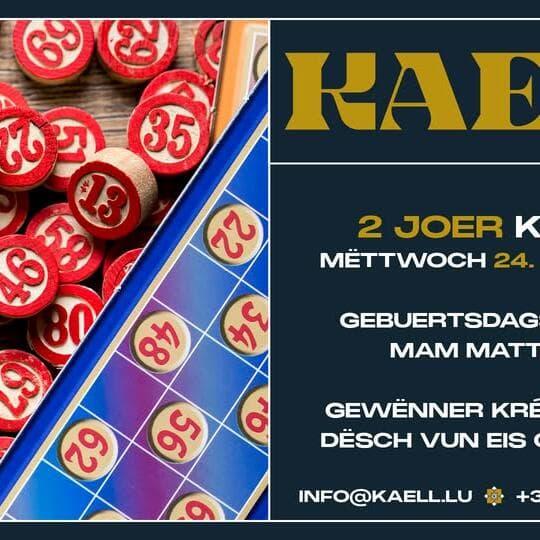 2 ans Kaell : Bingo d'anniversaire avec Matts