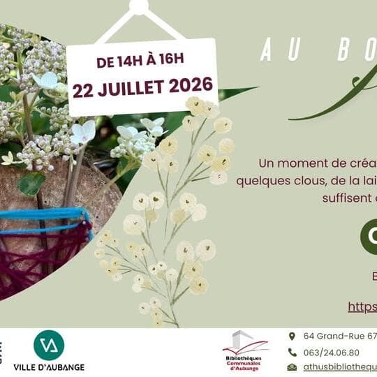 July Creative Summer Workshop at Athus Library – Au bout du fil