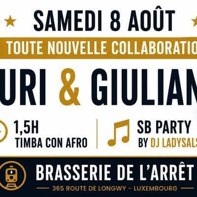 Première ! Giuliana et Yuri pour 1h30 de Timba con Afro, SB Party avec DJ Ladysalsa (70 % salsa / 30