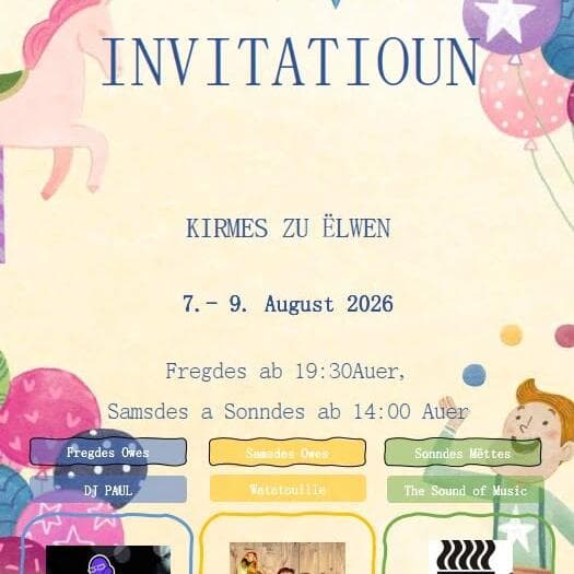Kirmes zu Ëlwen